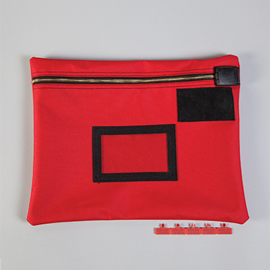 Item 19734 - Lockable Security Bag, 13 x 16, Red