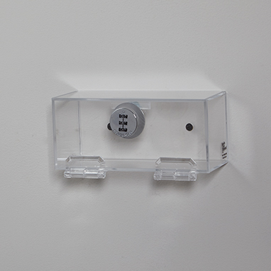 Item 18553 - Locking Wall Box w /Dial Combination Lock, 6¾ x 3¼ x 2⅞