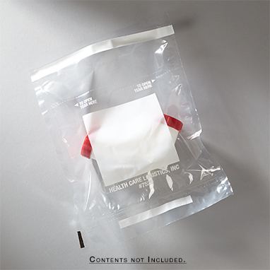 Item 7526 - Self-Sealing Bags with Tear-Off Receipt, 6½x7¾, Clear