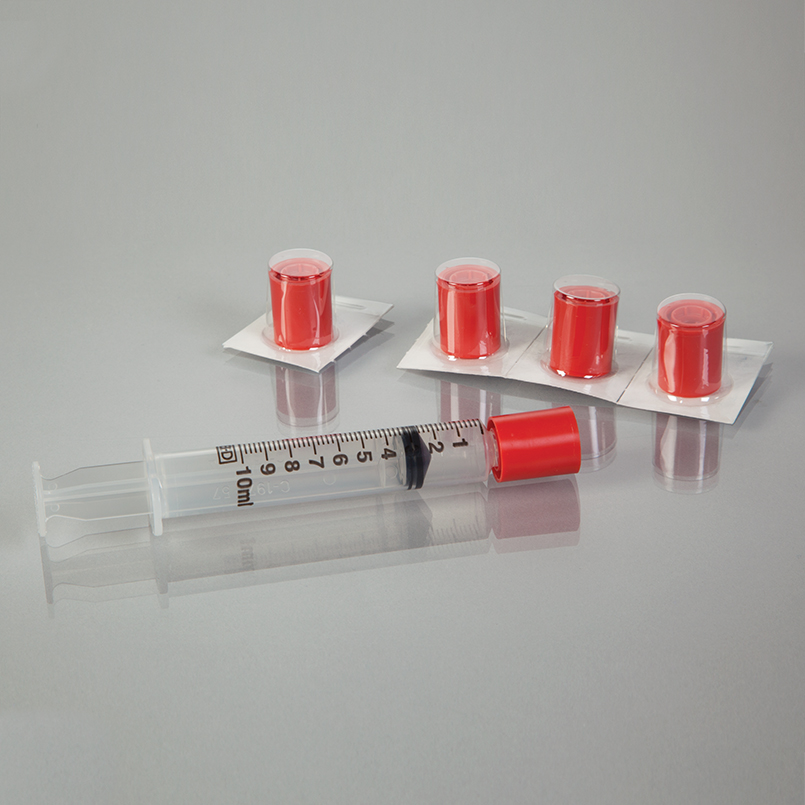 Item 17361R - Sterile Tamper-Evident Caps for Luer Lock Syringes, 100 per  package