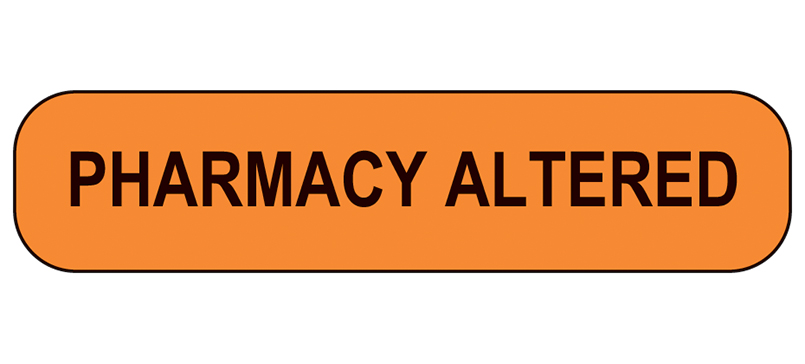 Item 17729 - Pharmacy Altered Labels