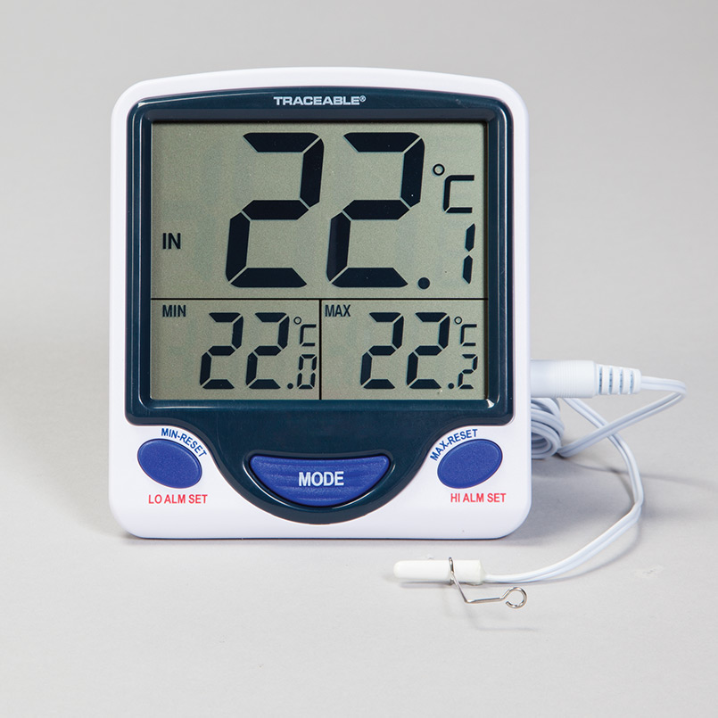 Item 17750 - Jumbo Display Memory Monitoring Air Temperature Thermometer