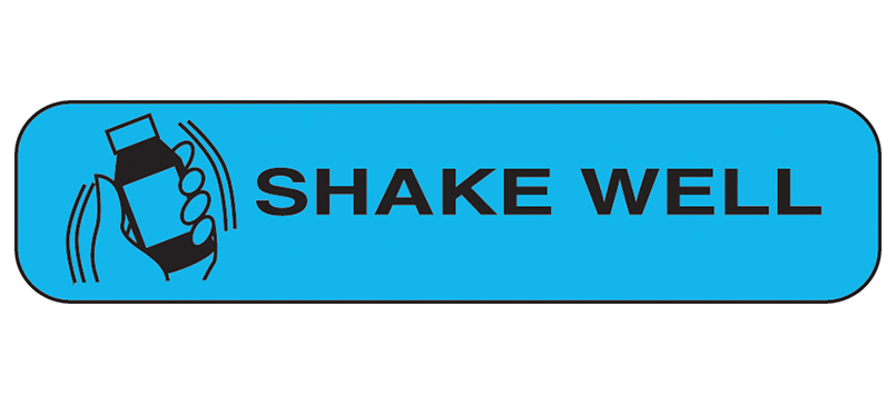 Shake Well - Pharmaceutical Auxiliary Label