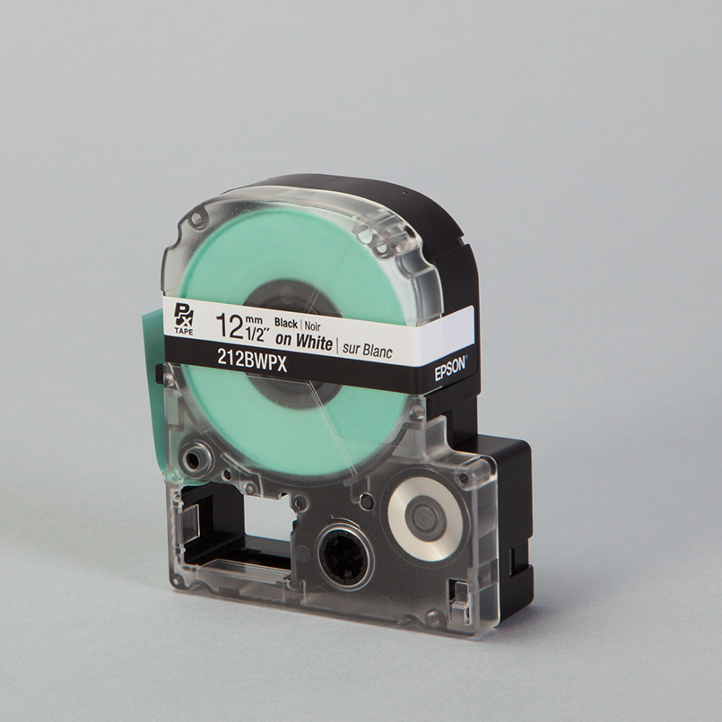 Details about   1PK Black on Clear 1/2" Label Compatible for K-Sun 212BC Epson 212BCPX PX Tape 