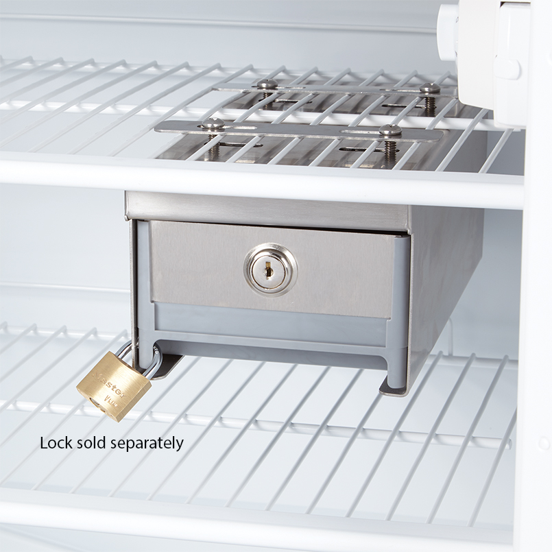 Stainless Steel Refrigerator Door Lock with Padlock - Secure Refrigerator 