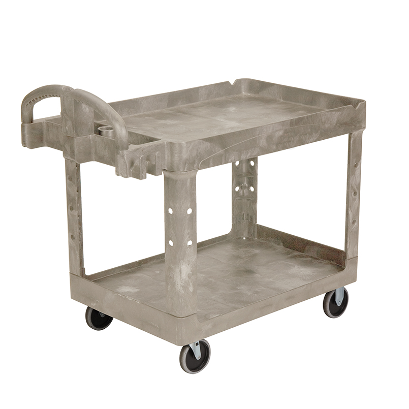 RUBBERMAID COMMERCIAL PRODUCTS Heavy-Duty Service/Utility Cart Beige