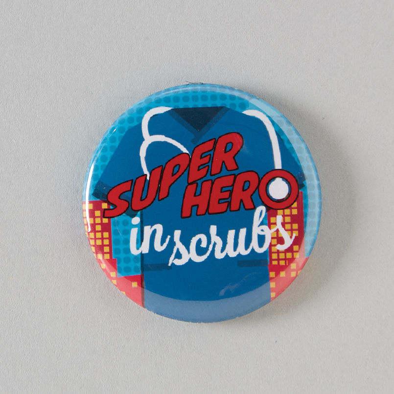  Superheros Badge Reel ID Holder - Nurses Doctors and